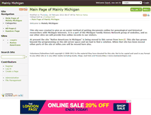 Tablet Screenshot of mainlymichigan.com